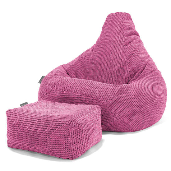 Puf Silla de Juego para Niños de 6 a 14 años - Pompón Rosa 03