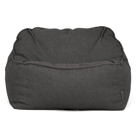 Puf Silla Encorvada - Boucle Grafito_01