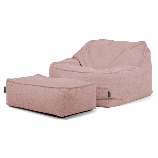 Puf Silla Encorvada - Boucle Rosa_02