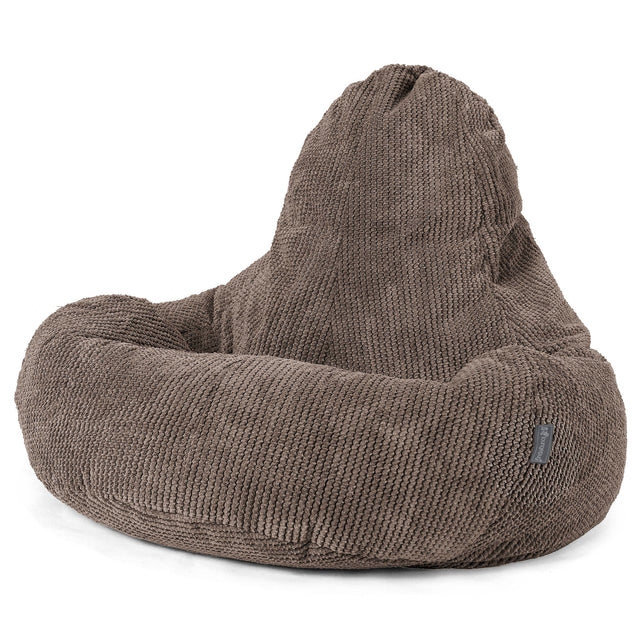 Puf Ultra Lux - Pompón Chocolate 01