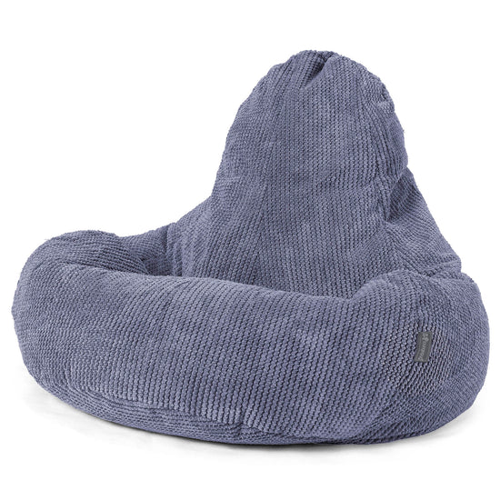 Puf Ultra Lux - Pompón Morado 01