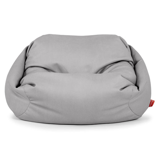 Puf Silla Sabina - Cuero Vegano Gris 02