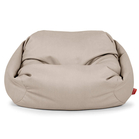Puf Silla Sabina - Cuero Vegano Marfil 02