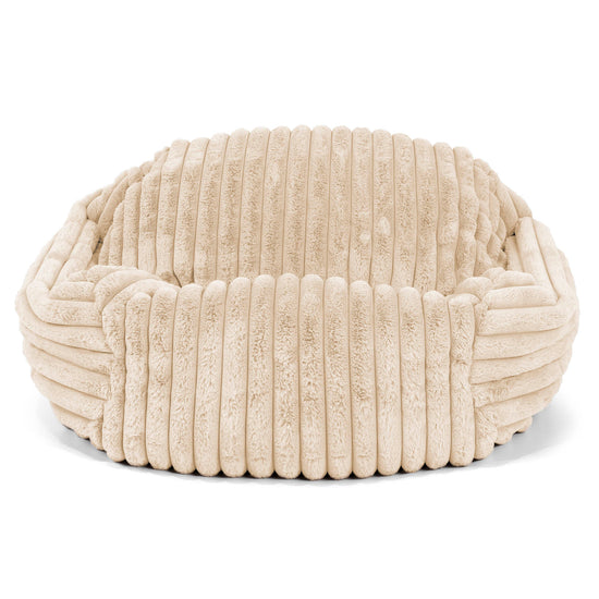 Puf Silla Sabina - Pana de Felpa Ultra Crema 01
