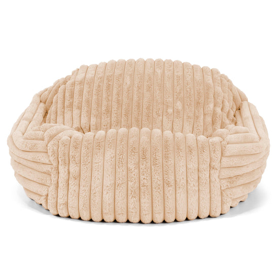 Puf Silla Sabina - Pana de Felpa Ultra Durazno 01