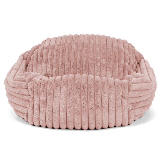 Puf Silla Sabina - Pana de Felpa Ultra Rosa Empolvado 01