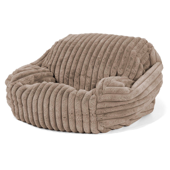 Puf Silla Sabina - Pana de Felpa Ultra Visón 02