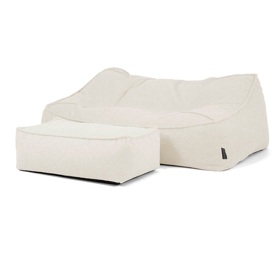 Puf Sillón Encorvado - Boucle Marfil_02