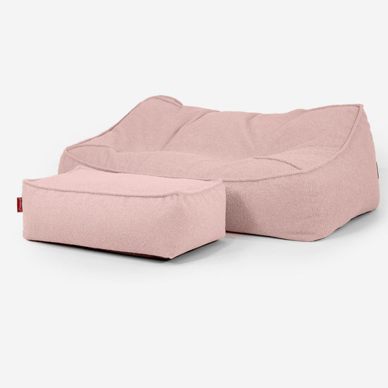 Puf Sillón Encorvado - Boucle Rosa_02