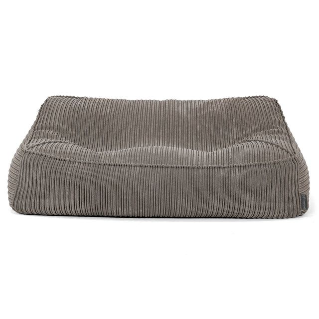 Puf Sillón Encorvado - Pana Clásica Grafito 03