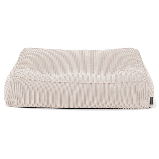 Puf Sillón Encorvado - Pana Clásica Marfil 03