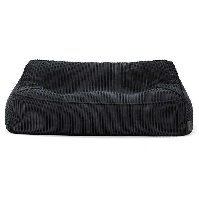 Puf Sillón Encorvado - Pana Clásica Negro 03