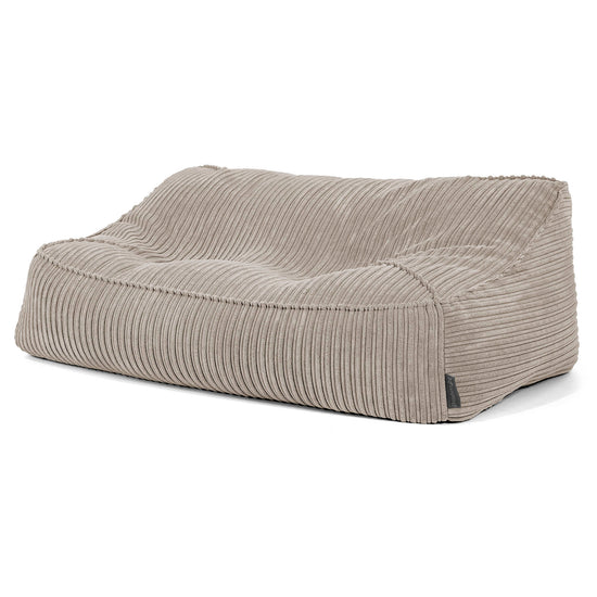 Puf Sillón Encorvado - Pana Clásica Visón 02