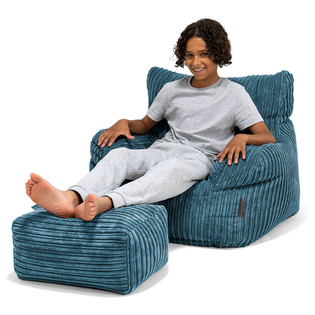 Sillón Puf Teens 6-14 años - Pana Clásica Azul marino 01