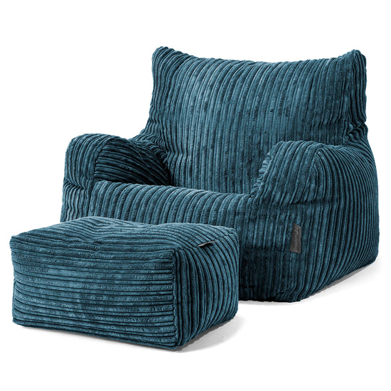 Sillón Puf Teens 6-14 años - Pana Clásica Azul marino 03