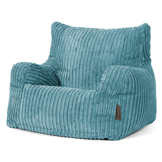Sillón Puf Teens 6-14 años - Pana Clásica Egeo Azul 02