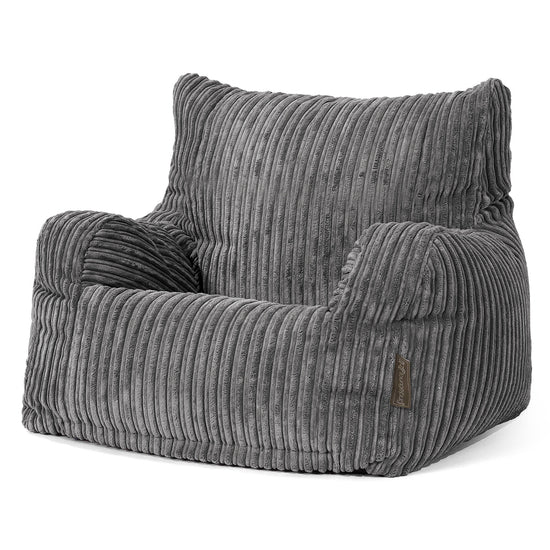 Sillón Puf Teens 6-14 años - Pana Clásica Pizarra Gris 02