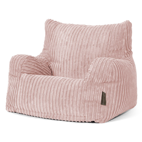 Sillón Puf Teens 6-14 años - Pana Clásica Rosa Claro 02