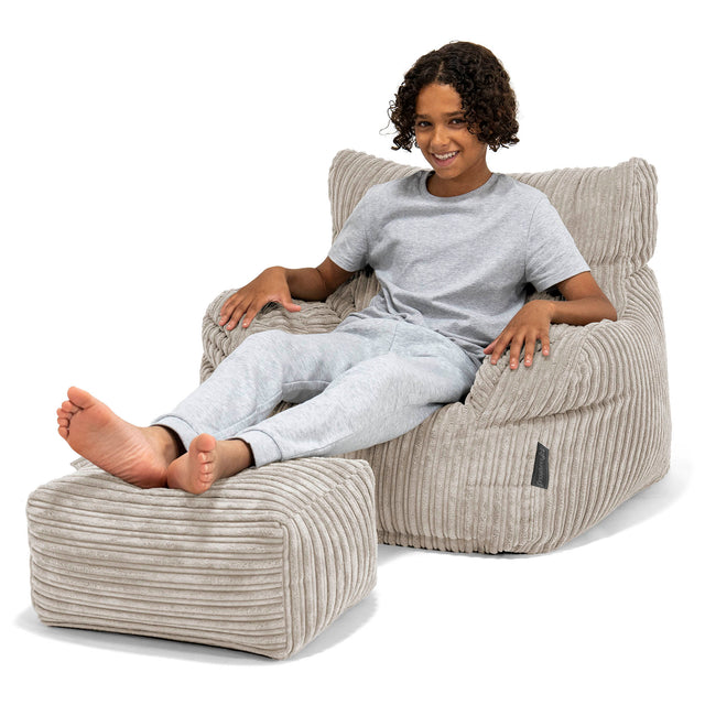 Sillón Puf Teens 6-14 años - Pana Clásica Visón 01