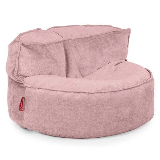 Puf Sofá Chloe - Chenille Rosa 01
