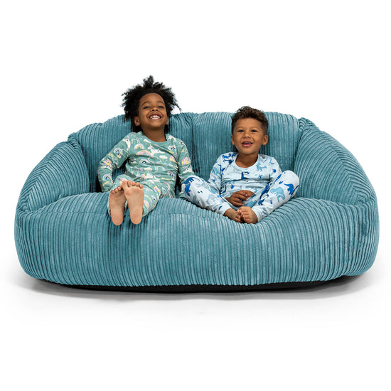 Sofá Gigante Bubble para Niños de 3 a 14 años - Pana Clásica Egeo Azul 01