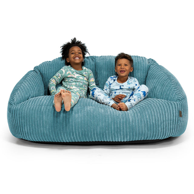 Sofá Gigante Bubble para Niños de 3 a 14 años - Pana Clásica Egeo Azul 01