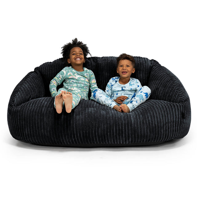 Sofá Gigante Bubble para Niños de 3 a 14 años - Pana Clásica Negro 01