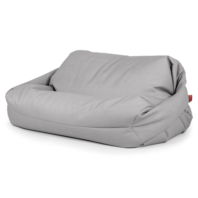 Puf Sofá Sabina - Cuero Vegano Gris 01