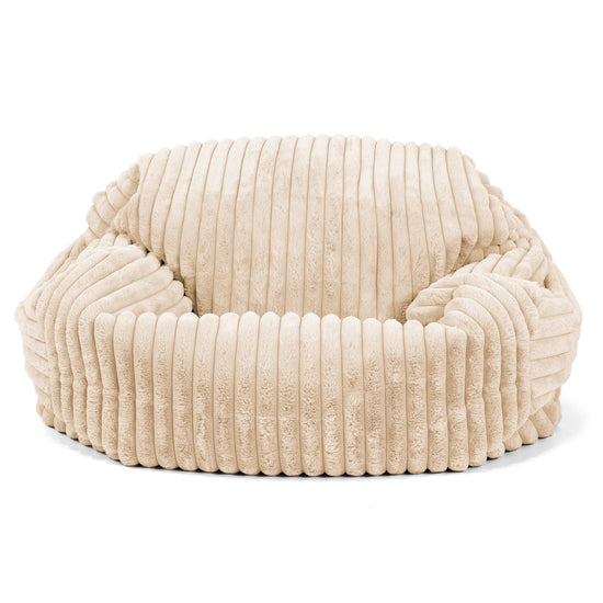 Puf Sofá Sabina - Pana de Felpa Ultra Crema 01