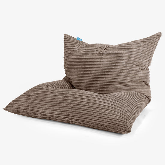 Puff Cama Junior 2-14 años - Pana Clásica Moca 01