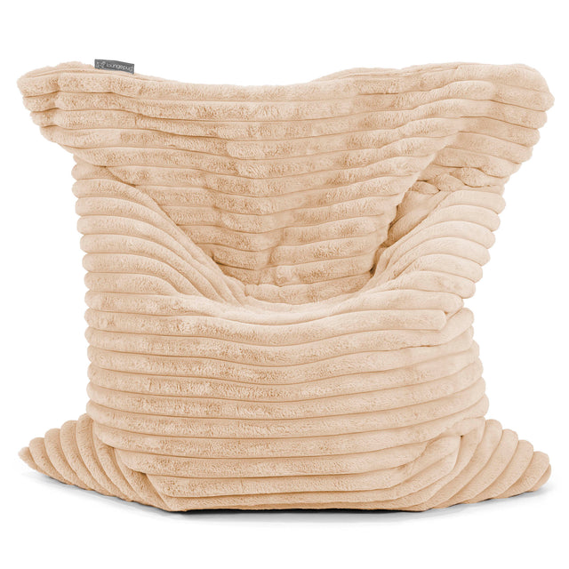 Puff Cama Gigante XL - Pana de Felpa Ultra Durazno 01