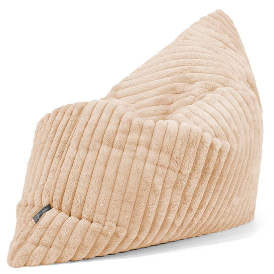 Puff Cama Gigante XL - Pana de Felpa Ultra Durazno 02