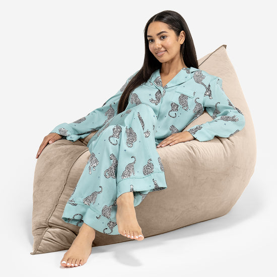 Puff Gigante Cama XL - Terciopelo Visón 04