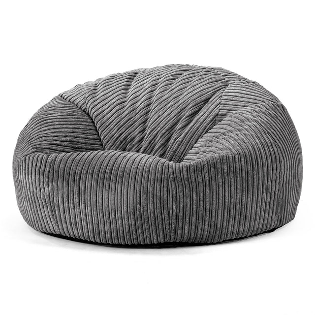 Puff Gigante Sofá Clásica - Pana Clásica Pizarra Gris 01