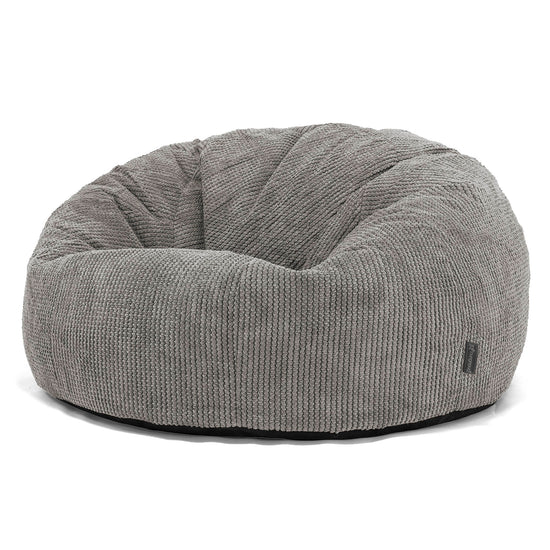 Puff Gigante Sofá Clásica - Pompón Carbón Gris 01