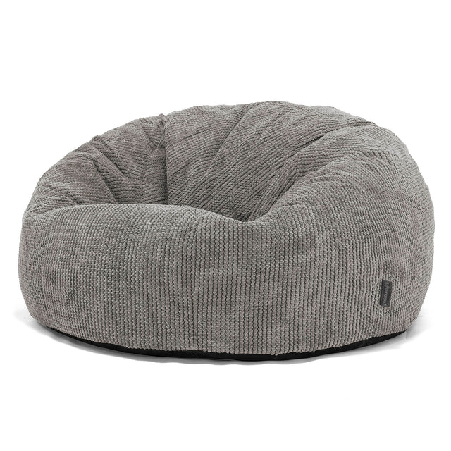 Puff Gigante Sofá Clásica - Pompón Carbón Gris 01