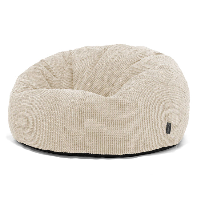 Puff Gigante Sofá Clásica - Pompón Crema 01