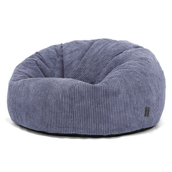 Puff Gigante Sofá Clásica - Pompón Morado 01