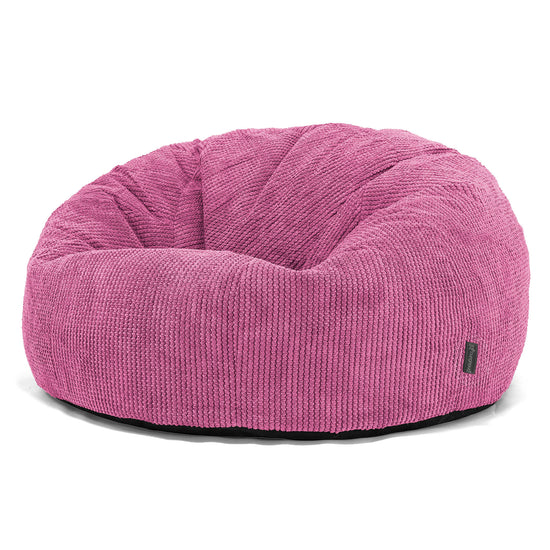 Puff Gigante Sofá Clásica - Pompón Rosa 01