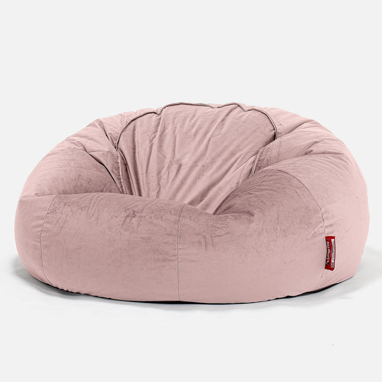 Puff Gigante Sofá Clásica - Terciopelo Rosa 01