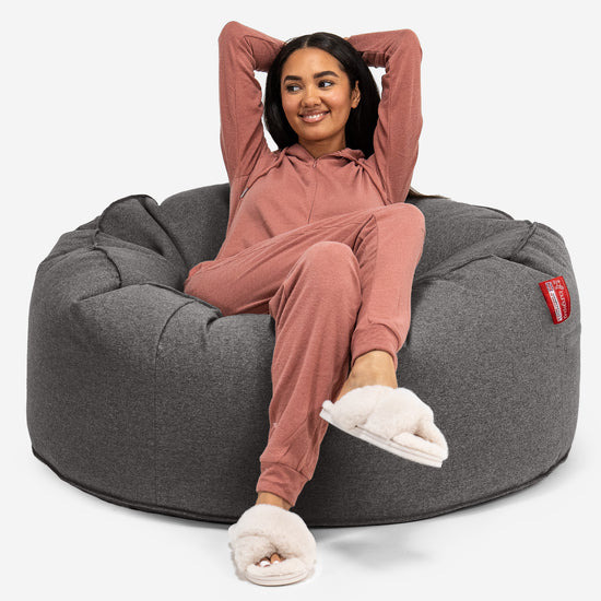 Puff Gigante Sofá 'Mamut' - Lana de Interalli Gris 01