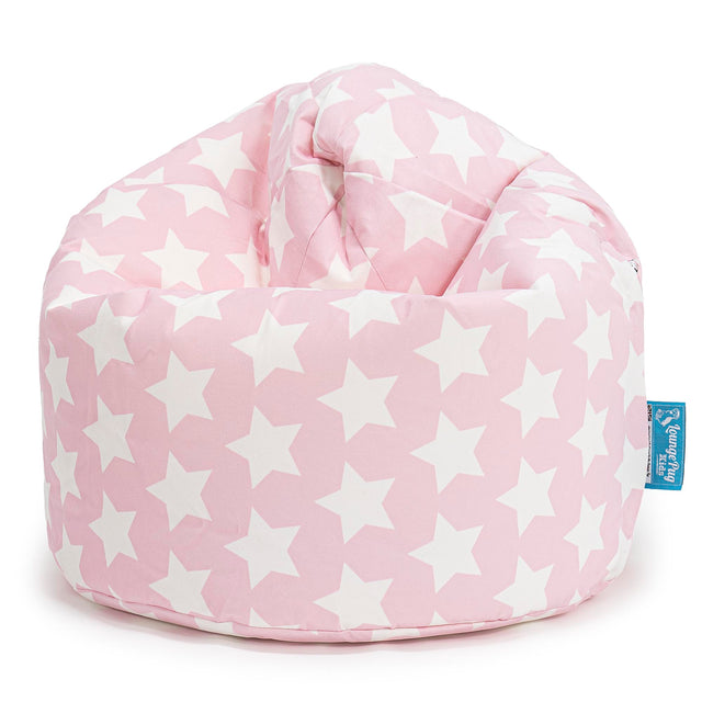 Puff Infantil - Estampado Para Niños Estrellas Rosa 01