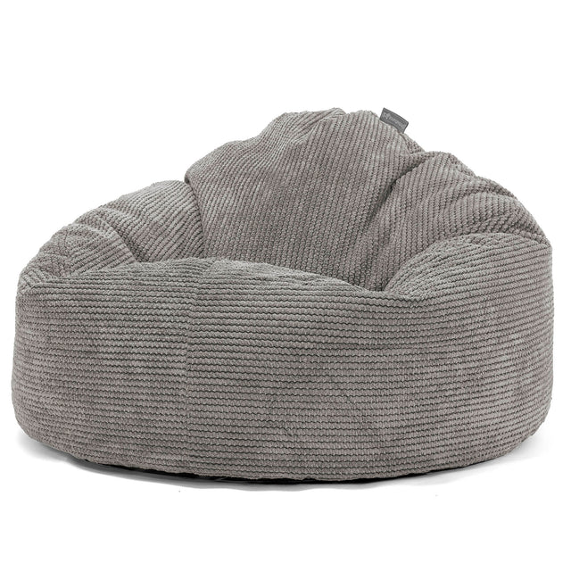 Puff Pera 'Archi' - Pompón Carbón Gris 01