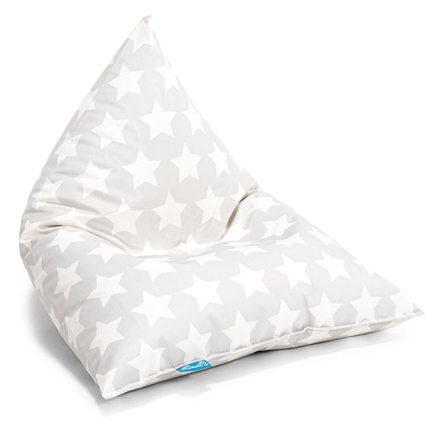 Puff Pera 'Relajarse' Para niños - Estampado Para Niños Estrellas Gris 01