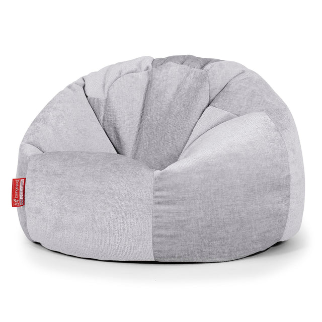 Puff Redondo - Chenille Gris 01
