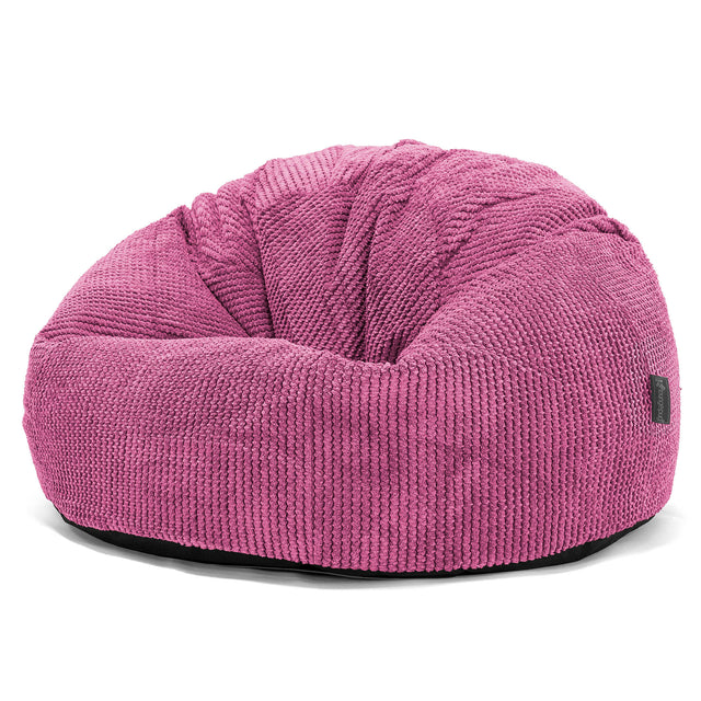 Puff Redondo - Pompón Rosa 01