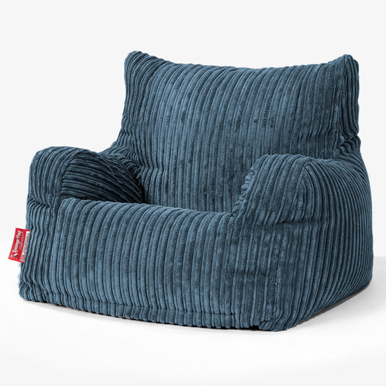 Puff Sillón Josephine - Pana Clásica Azul marino 01