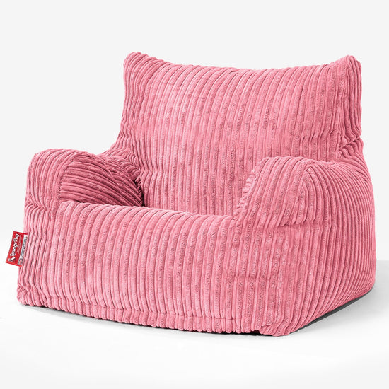 Puff Sillón - Pana Clásica Coral 01