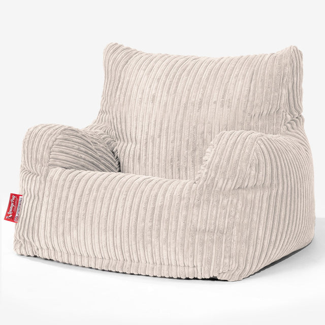 Puff Sillón Josephine - Pana Clásica Marfil 01