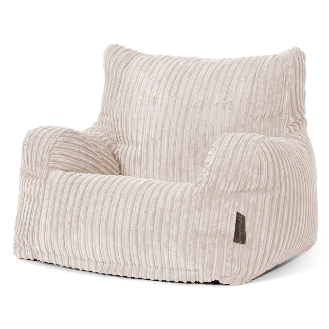 Puff Sillón Josephine - Pana Clásica Marfil 01